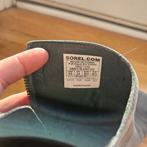 Sorel wedge booties dark gray size 8.5 - Picture 4 of 4